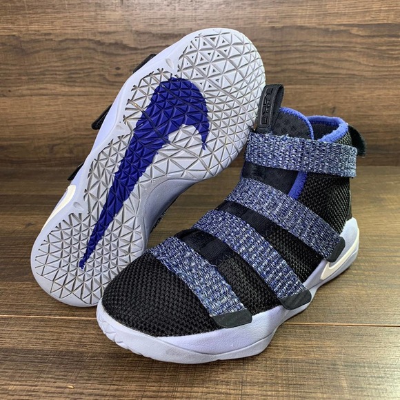 Nike Other - Nike LeBron Soldier XI 11 Glacier Grey Deep Royal Blue PS Sz 13.5C 918368-005